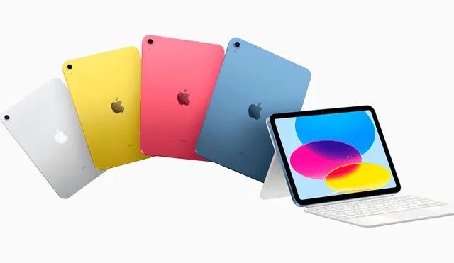 El iPad de 10ª generación vendrá en estos colores. Foto: Apple