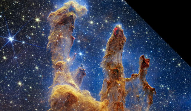 El telescopio James Webb de la NASA ha revelado cientos de estrellas que habían permanecido ocultas a la vista de otros observatorios. Foto: NASA / ESA / CSA / STScl
