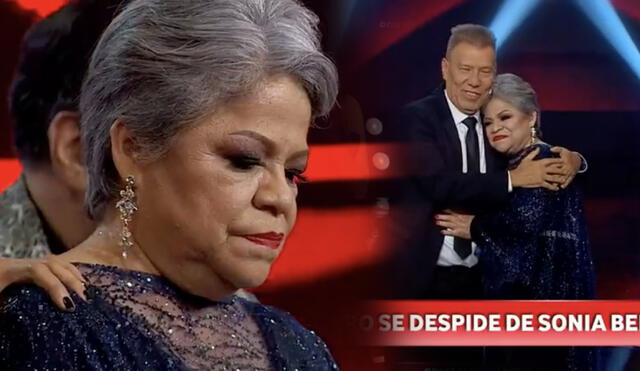 La integrante del equipo de Raúl Romero se despidió del público de "La voz senior Perú". Foto: composición LR/captura Latina