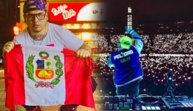 DJ Peligro en el Estadio Nacional. Foto: composición LR/Instagram