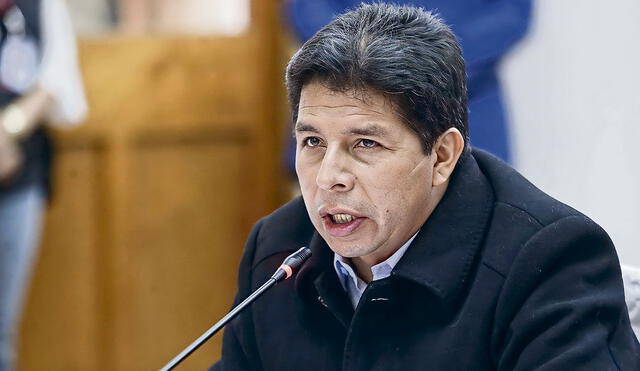 Pedro Castillo participó en la inauguración del local de la I.E. N.º 80669 - Portada de la Sierra, en el distrito de San José. Foto: La República