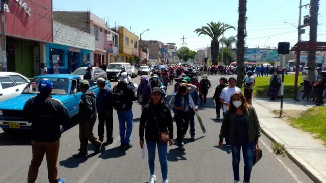 Tacna. Manifestaciones a favor del actual gobierno. Foto: La República