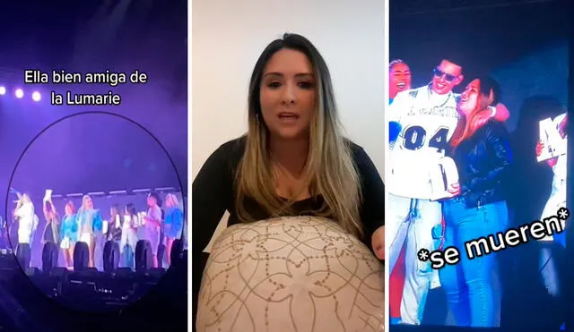 Mientras sus amigas la esperaban, ella fue contactada por el staff del cantante puertorriqueño sin imaginar que le cambiaría su suerte. Foto: composición LR/TikTok/@consueloarrom