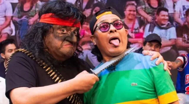 Jorge Benavides y el 'Chino Risas' en "JB en ATV". Foto: Chino Risas/Instagram
