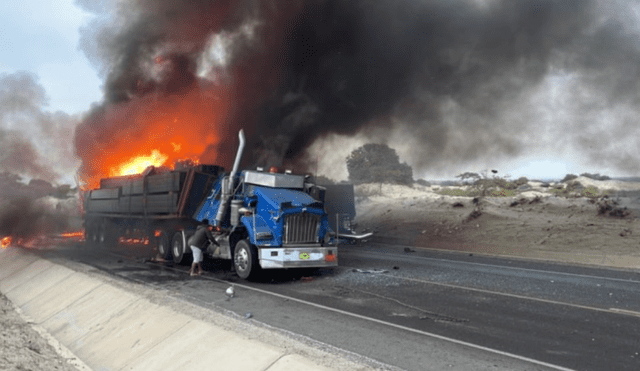 Las llamas ocasionaron graves heridas en los conductores. Foto: El Tiempo