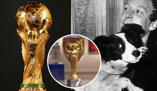 En 1966, un perro de nombre Pickles encontró la copa del mundo en una calle de Inglaterra tras haber sido robada dos meses atrás. Foto: composición LR/Somos Fanáticos/BBC/ESPN