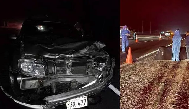 Ambos intentaban cruzar la pista cuando fueron embestidos por la camioneta. Foto: RSD Chimbote