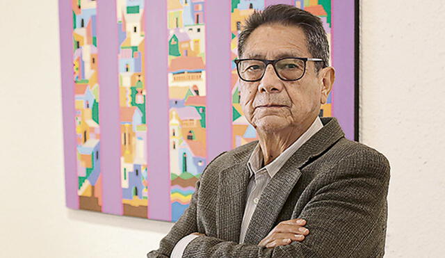 Josué Sánchez. El artista huancaíno, que tiene murales en el Lugar de la Memoria. Foto: Gerardo Marín / LR