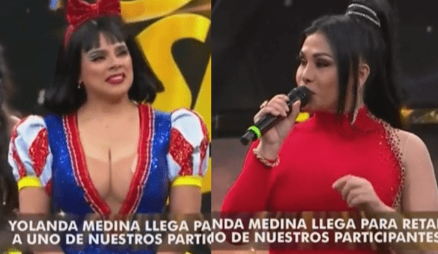 Yolanda Medina llega a "El gran show". Foto: captura de América TV