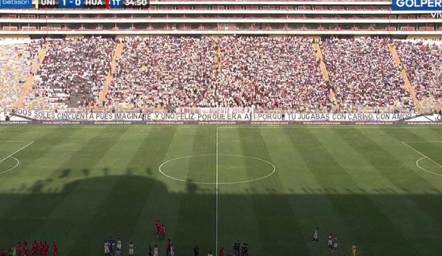 Universitario vs. Sport Huancayo jugarán este lunes 24 de octubre en el Monumental. Foto: captura GolPerú