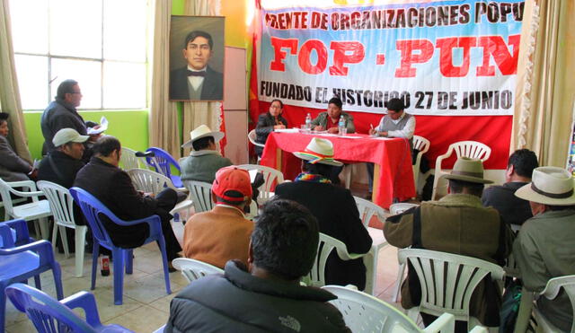 El Frente de Organizaciones Populares de Puno se opne a que solo un empresario administre el recurso hallado. Foto: Liubomir Fernández/La República