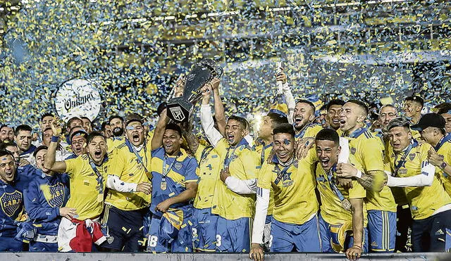 Grande. Boca Juniors obtuvo su estrella número 73 en toda la historia y se afianza como el equipo más ganador en Argentina. Foto: EFE