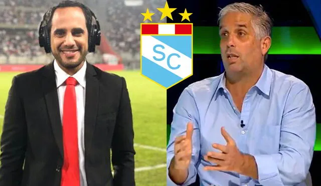 Zimmermann y Rebagliati debatieron sobre Sporting Cristal. Foto: composición/Twitter/captura de Movistar Deportes