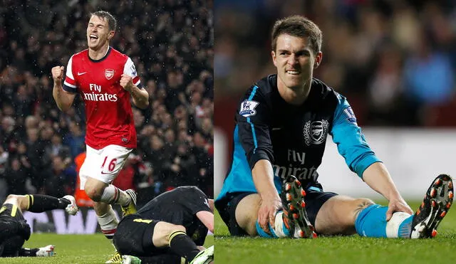 Ramsey estuvo 11 años en el Arsenal, en lo que fue su etapa deportiva más trascendental. Foto: composición LR/AFP