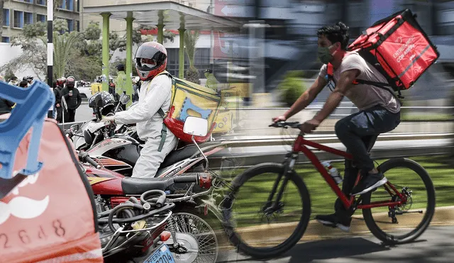 Según el INEI, más de 46.000 personas en Lima se dedican a las actividades de delivery. Foto: composición LR/Andina/La República