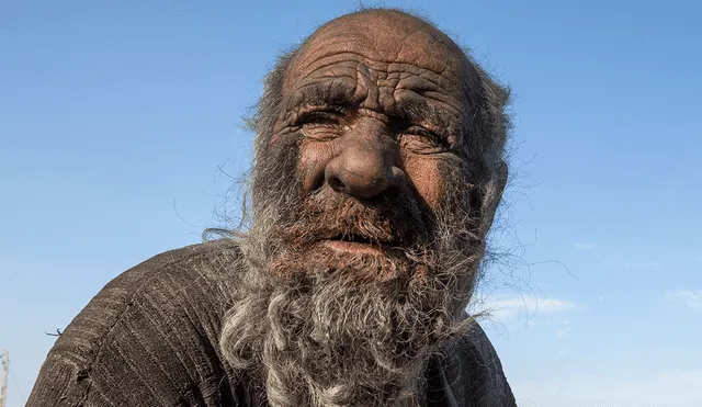 Amou Haji falleció a los 94 años y se hizo conocido cuando un medio iraní compartió su historia. Foto: AFP