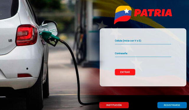 Miles de venezolanos tienen accreso a la gasolina subsidiada a través del sistema Patria. Foto: composición LR / El Espectador de Caracas / Patria