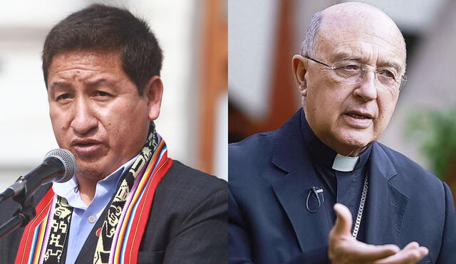 Guido Bellido señaló que el cardenal Barreto se debería mantener al margen en lugar de parcializarse con algún sector. Foto: composición LR/Andina