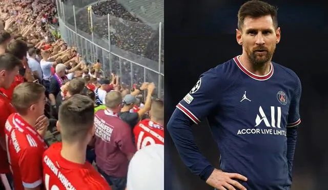 Fanáticos bávaros recuerdan a Messi. Foto: composición RobiNtm/PSG