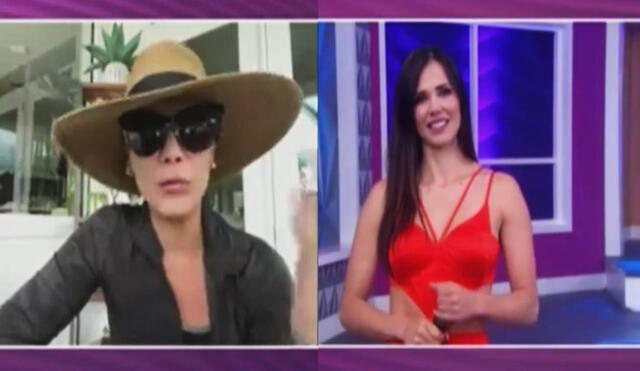 Maju Mantilla pasa vergonzoso momento con Olga Tañón en el programa "En boca de todos". Foto: composición/ captura de América TV