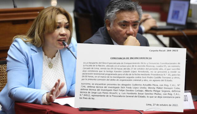 Solicitarán pruebas a Karelim López en la Subcomisión de Acusaciones Constitucionales. Foto: composición/La República