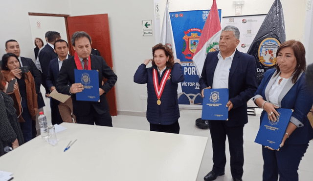 Convenio de trabajo comunitario para sentenciados se firmó en El Porvenir. Foto: Y. Goicochea/URPI-La República