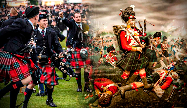La falda escocesa se ha convertido en una de las vestimentas más importantes de la población escocesa. Foto: Gerson Cardoso/ composición LR