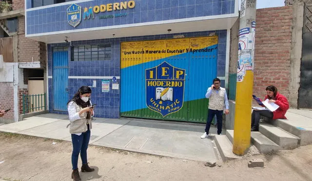 Ate Vitarte: niño de 11 años permanece en UCI tras caer del tercer piso del colegio Moderno Unimátic Innova. Foto: Paolo Zegarra / URPI-LR