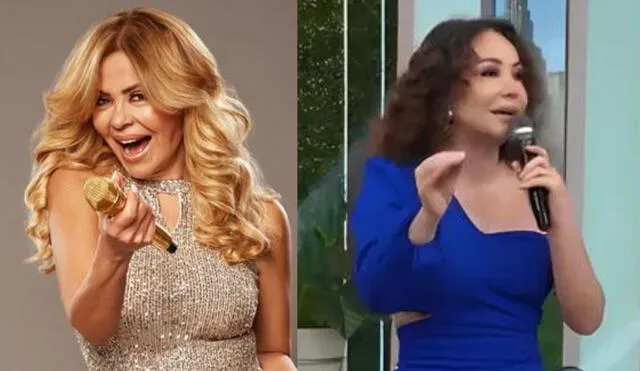 Gisela Varcárcel agradeció elogios de Janet Barboza por sus 35 años de trayectoria artística. Foto: composición La República/Gisela Varcárcel/Instagram/captura de América TV