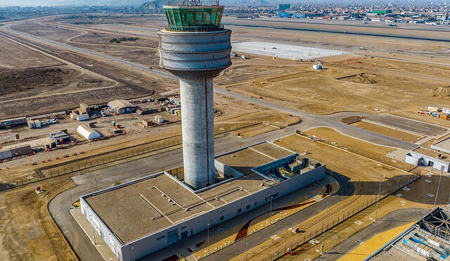 Nueva torre de control del aeropuerto internacional Jorge Chávez. Foto: MTC