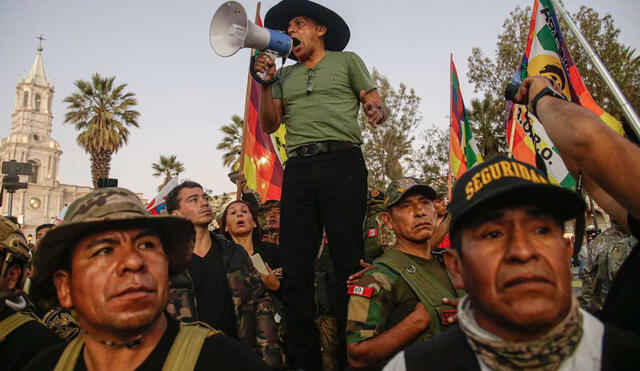 Antauro Humala en Arequipa. Foto: Rodrigo Talavera/La República