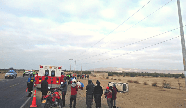 Accidente de tránsito en la región de Tacna. Foto: Difusión