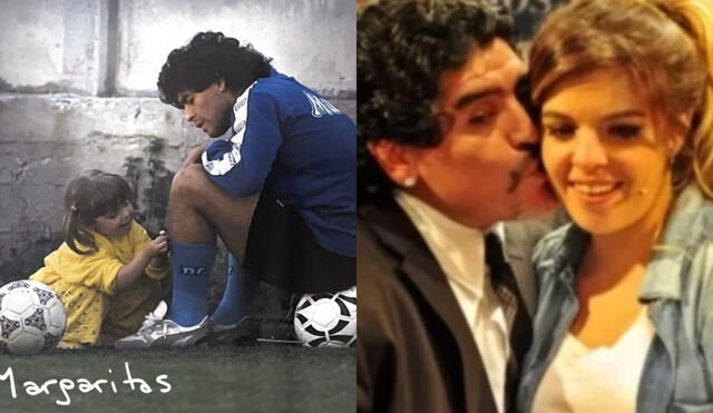 Dalma Maradona mostró su cariño a su padre en tierna canción titulada "Margaritas". Foto: composición LR/Dalma Maradona/YouTube