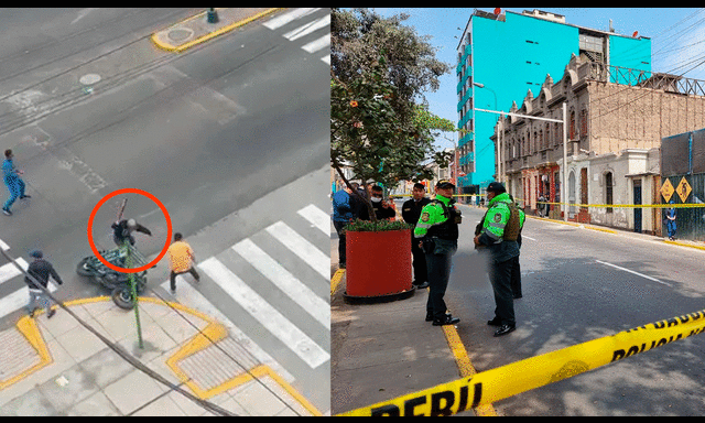 Barristas se lanzaron piedras, palos y acabó en disparos a plena luz día.
Foto: Mary Luz Aranda/ URPI-LR/ captura de difusión