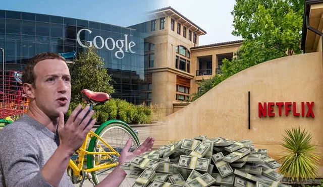 Conoce por qué toda empresa fundada en Silicon Valley tiene el éxito asegurado. Foto: composición LR/Netflix/Google/Facebook