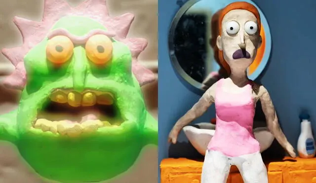"Rick y Morty" estrenará un especial de Halloween en el que los personajes se volverán de plastilina bajo la técnica del claymation. Foto: composición/Adult Swim