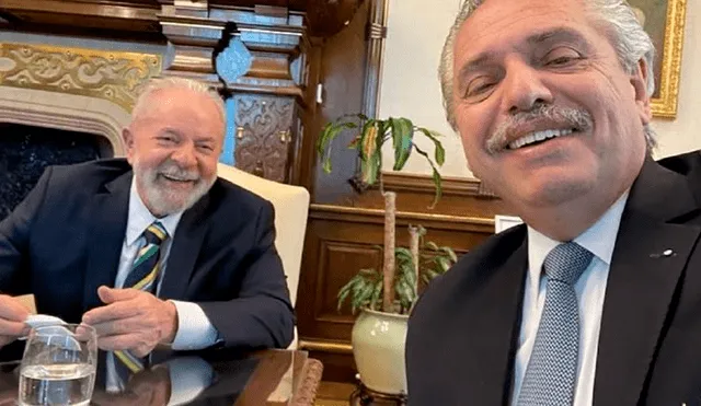 Alberto Fernández y Lula da Silva se reencontrarán en Brasil para trabajar plan de gobierno. Foto: Twitter/@alferdez