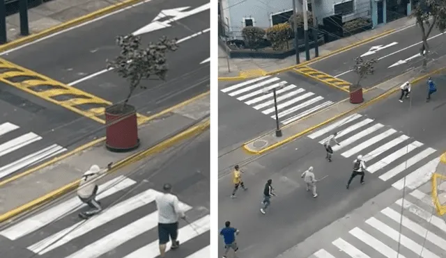 Los vecinos de Jesús María se mostraron aterrados tras la balacera ocurrida en plena avenida. Foto: captura de Twitter