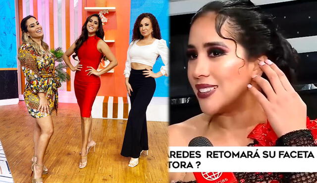 Melissa Paredes confirmó que se presentará en el set de “América hoy”. Foto: captura América TV / La Republica