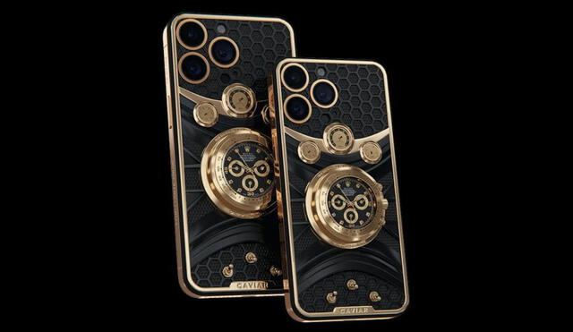 Revisa el precio del iPhone 14 Pro con el añadido del Rolex. Foto: Caviar