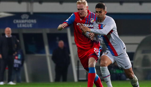 FC Barcelona vs. Viktoria Plzen chocan en el Doosan Arena. Foto:EFE