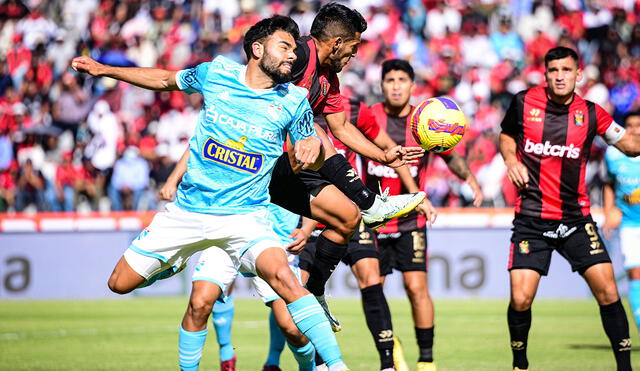 Rojinegros y celestes igualan sin goles en el Monumental de la UNSA. Foto: Liga de Fútbol Profesional