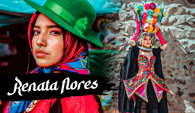 Renata Flores se hizo famosa a los 14 años al cantar en quechua una canción de Michael Jackson. Foto: composición Gerson Cardoso / LR / Renata Flores