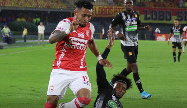 El Cardenal y Pereira se enfrentaron en el Campín. Foto: Twitter/Santa Fe