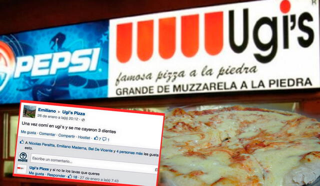 Pizza Ugi's se hizo conocida en la década pasada por lanzar sarcásticas respuestas a los usuarios. Foto: composición LR/InfoVeloz/Pick Up The Fork/AyOjón