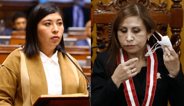 Betssy Chávez enfrenta a Patricia Benavides luego del anuncio de una investigación preliminar en su contra. Foto: Congreso/composición LR
