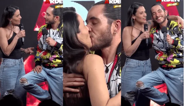 ¿Regresarán? Christopher Gianotti no aguantó y le robó un beso a su expareja Úrsula Boza. Foto: Instagram/Christopher Gianotti