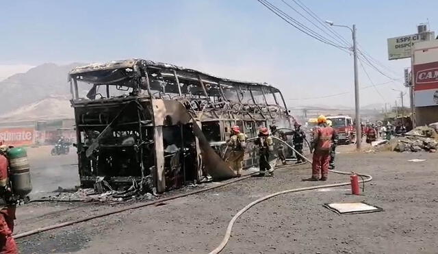 Se conoció que el bus salió de Tumbes, con trasbordo en Chiclayo, hacia Lima. Foto: captura video/SolTV