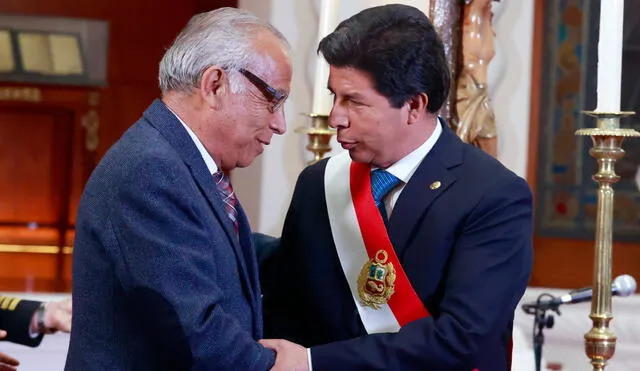 Pedro Castillo y Aníbal Torres estuvieron juntos el 7 de diciembre del 2022. Foto: Presidencia