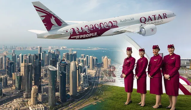 Tan solo con 25 años en el mercado, Qatar Airways se ha posicionado rápidamente como una de las mejores aerolíneas a nivel mundial. Foto: composición LR / Twitter / Qatar Airways
